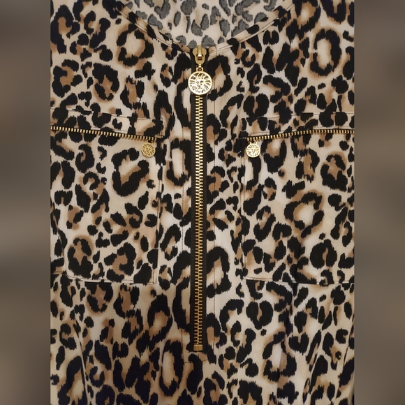 NWT- Anne Klein Animal Print Romper - Picture 7 of 10